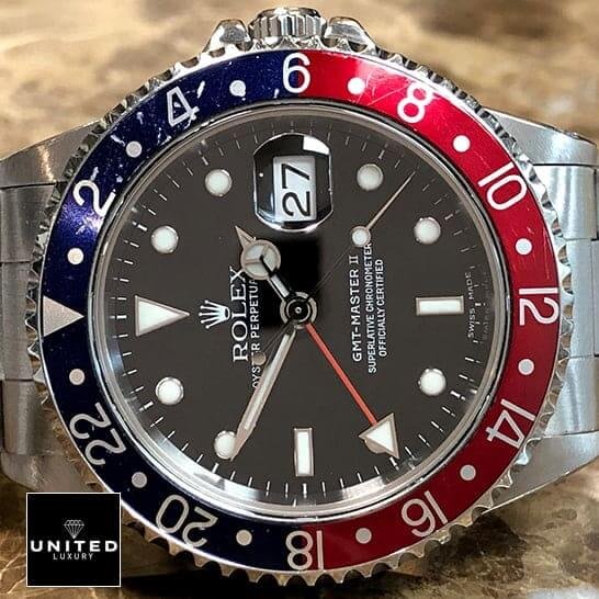 Rolex GMT-Master II 16710 Rolex Submariner GMT-Master II Red & Blue Bezel Black Dial 16710 Replica