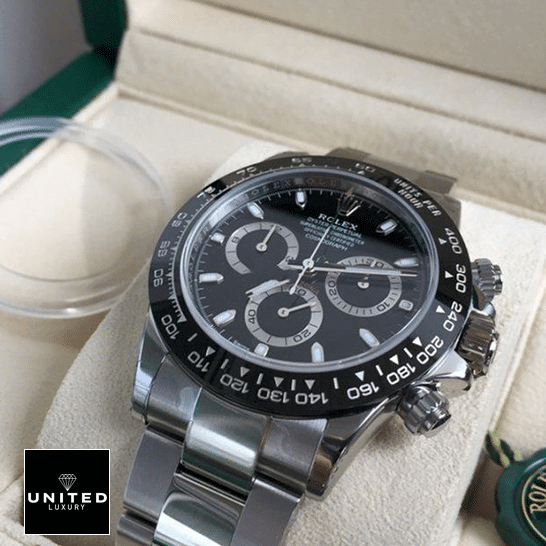 Rolex Daytona 116500LN Rolex Daytona 116500ln-0002 Black Dial Replica in the Rolex Box