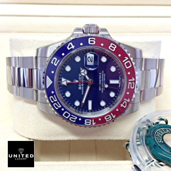 Rolex GMT-Master II 116719BLRO Rolex GMT-Master II Blue Dial & Red/Blue Bezel 116719BLRO Replica in the Rolex Box