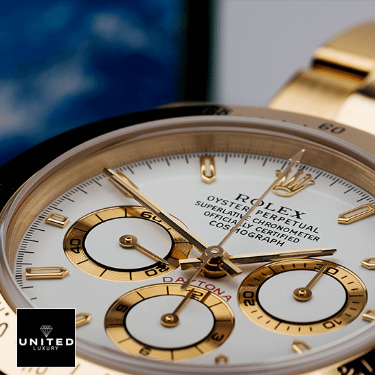 Rolex Daytona 116515LN Rolex Daytona Gold Tone White Dial on the Rolex Logo 116523 Replica