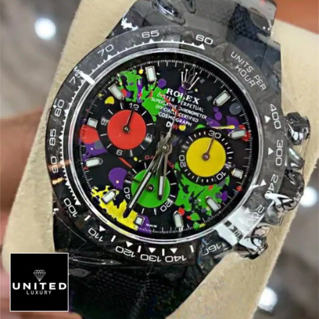 Rolex Daytona Rolex Daytona Carbon Cosmograph Rainbow Dial 4130cr Replica