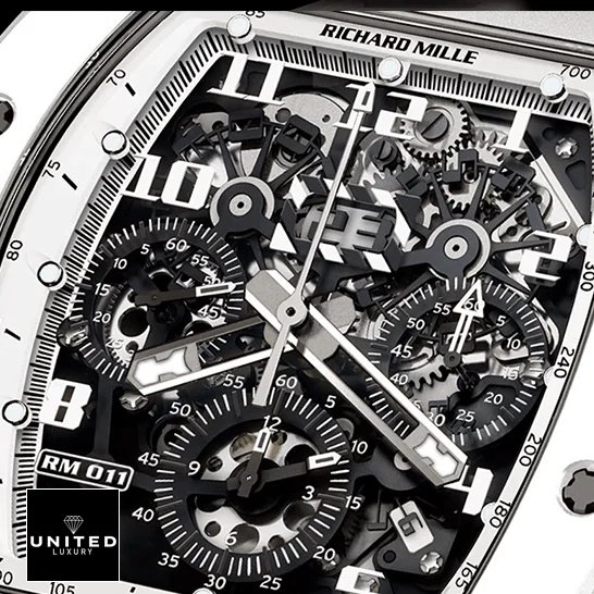 Richard Mille RM 011 Richard Mille RM011 FM Black Dial Replica close analog view