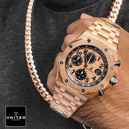 Audemars Piguet Royal Oak 15500OR Audemars Piguet 26470OR.OO_.1000OR.01 Royal Oak Rose Gold Dial Replica