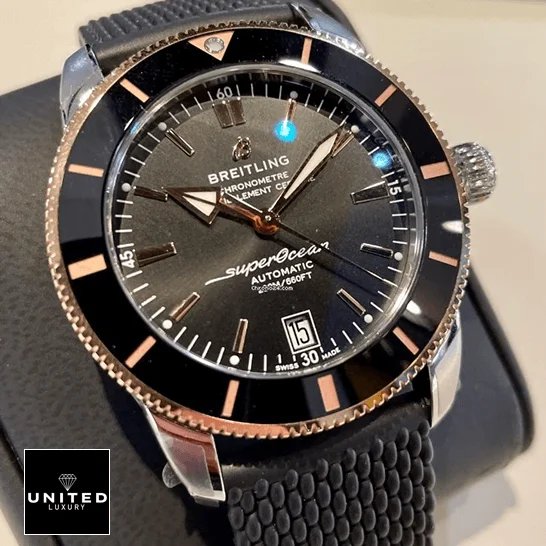 Breitling Superocean Heritage II B20 UB2010121B1S1 Breitling Superocean Black Dial Replica fornt view