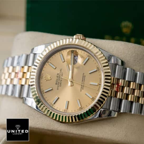 Rolex Datejust 116233 Rolex Datejust 116233 Yellow Gold Dial Two Tone Jubilee Replica
