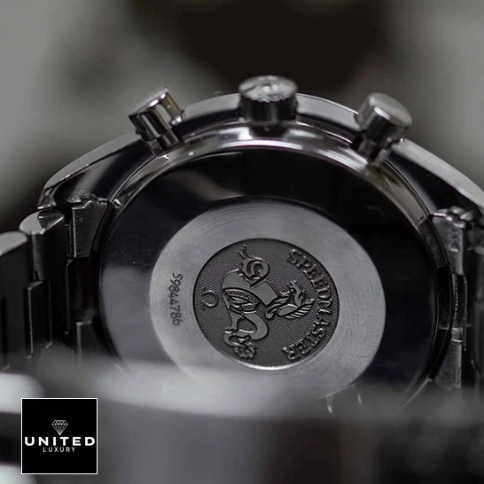 Omega Speedmaster Reduced 3510.50 Luxury Clone Quality omega speedmaster 3510.50 replica caseback Omega Speedmaster 3510.50 Stainless Steel Case Replica upside view
