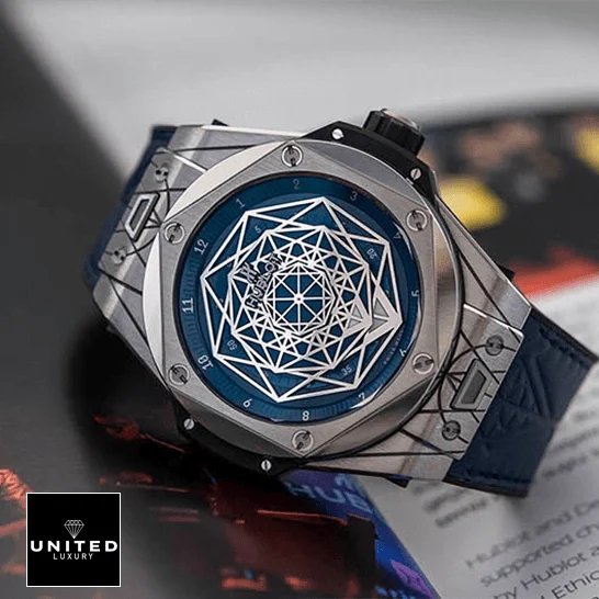 Hublot Big Bang Steel Black Dial Diamond Bezel 361.SX.1270.RX.1104 Replica hublot big bang sang bleu titanium blue watch 415.NX .7179.VR .MXM18 side