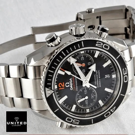 Omega Seamaster Planet Ocean 232.30.46.51.01.003 Ultimate Clone Quality Omega Seamaster Planet Ocean Steel Replica crown / push button