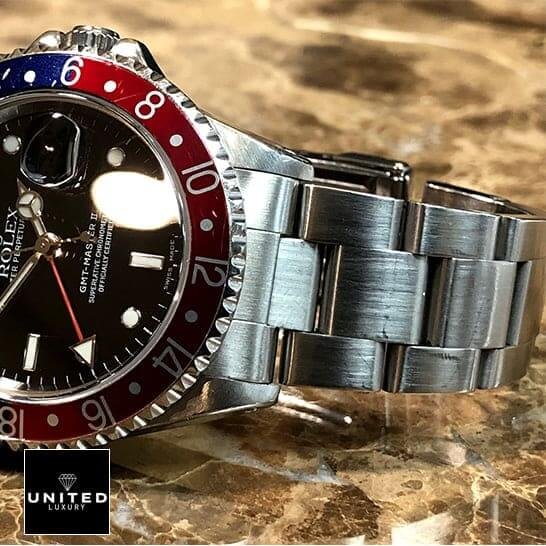 Rolex GMT-Master II 16710 Rolex Submariner GMT-Master II 16710 Two Tone Bezel Stainless Steel Oyster Bracelet Replica