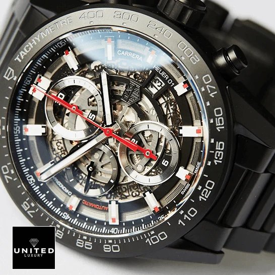 TAG Heuer Carrera 01 CAR2090.BH0729 Tag Heuer Carrera 01 Black Replica white background