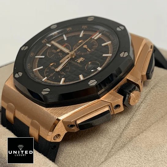 Audemars Piguet Royal Oak Offshore 26208ST.OO.D305CR.01 Audemars Piguet Royal Oak Black Bezel Replica in the box