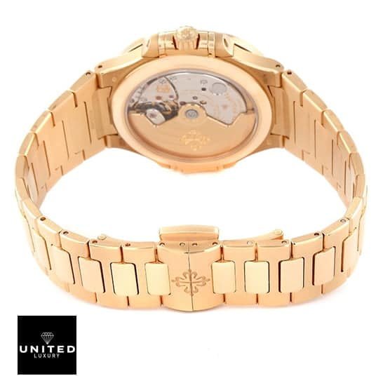 Patek Philippe Nautilus 7118/1200R-001 Patek nautilus 7122/1R-001 replica clasp and case white backgorund