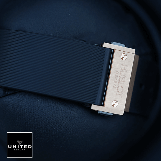 Hublot Big Bang 301.PB.131.RX Hublot Big Bang Blue Rubber Bracelet Steel Case Replica blue background