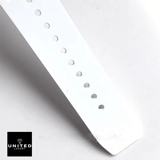 Richard Mille RM 055 Richard Mille RM55 White Rubber Bracelet Replica white background