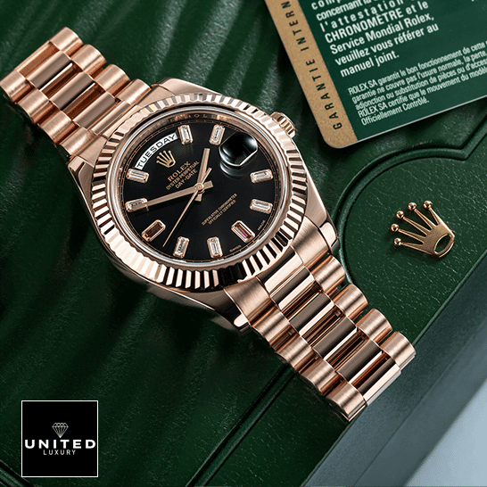 Rolex Day-Date II 218235 On the green Rolex box Rolex Day-Date II 218235