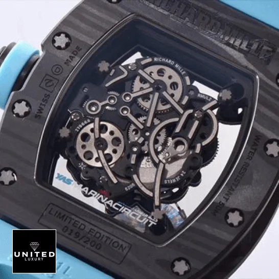 Richard Mille RM055 碳纤维表壳限量版 019/200 复刻表近景