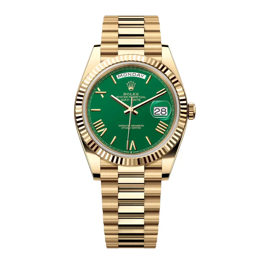 e497c9eec7ab504c0c60f2fd7989a850e1bb215e Rolex Day-Date 228238 “Green Dial” Super Clone Edition - Image 1