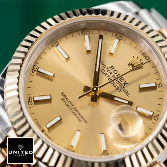 Rolex Datejust 116233 Rolex Datejust 116233 Yellow Gold Dial & Fluted Bezel Replica