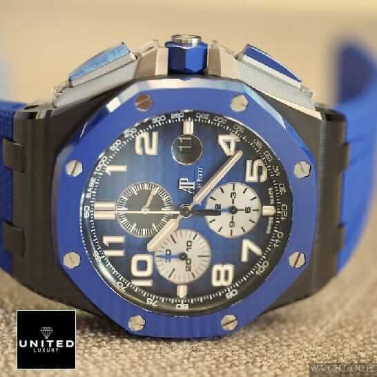 Audemars Piguet Royal Oak Offshore Chronograph 26405CE.OO.A002CA.01 ap-royal-offshore-blue-replica-left