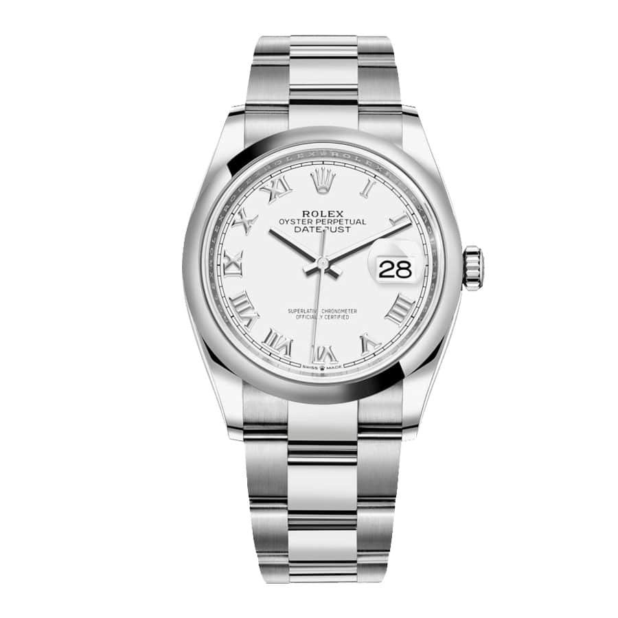 efeb944e5ed986f06f938eba1c32bf6091897eaf Rolex Datejust 126200 “White Dial Smooth Bezel” Top Grade Clone 1:1 - Image 1
