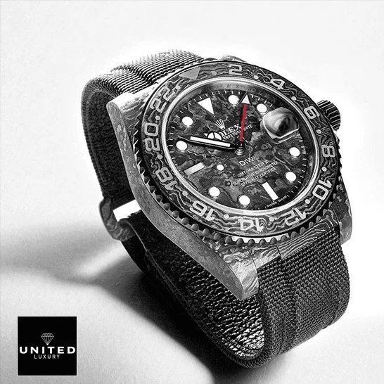 Rolex GMT Master 116610LV Rolex DiW NTPT Carbon Textile Bracelet Replica