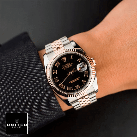 Rolex Datejust 126231-0085 Rolex Datejust 116231 Replica watch on the wrist