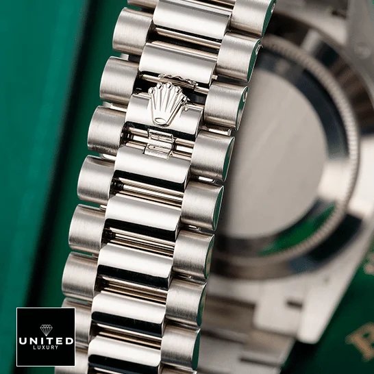 Rolex Day-Date 228239-0002 Rolex Day-Date 40 228239 Oyster Bracelet on the Rolex Logo