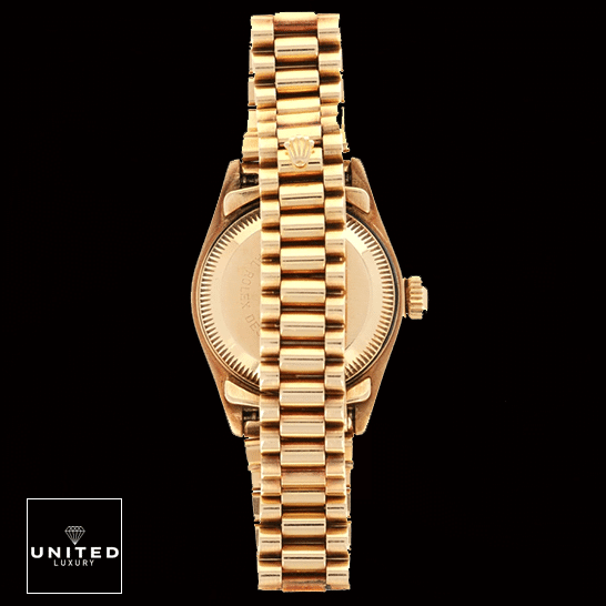 Rolex Datejust 69178 Rolex Datejust 69178 Replica Yellow Gold Oyster Bracelet Clasp on the Rolex logo