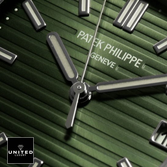 Patek Philippe Nautilus 5711/1A-014 Pastek Philippe Nautilus Geneve Steel 5711_1A-014 Replica close dial view