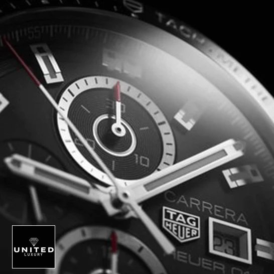 TAG Heuer Carrera Chronograph CBN2A1A.BA0643 Tag Heuer cAR201Z.BA0714 Carrera Black Dial Replica front close view