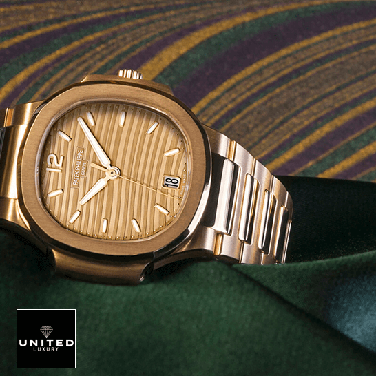 Patek Philippe Nautilus 7118/1R Patek Philippe Nautilus Ladies Golden Rose Gold 71181R-001 Replica